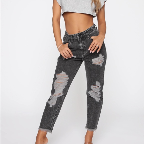 50% today only!! Icy Girl High Rise Boyfriend Jeans Black - Picture 8 of 11